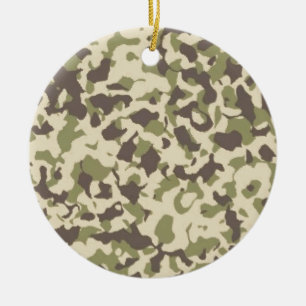Ornamento De Cerâmica Camo Pattern