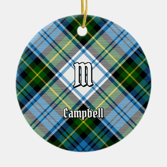Ornamento De Cerâmica Campbell Dress Tartan (Frente)