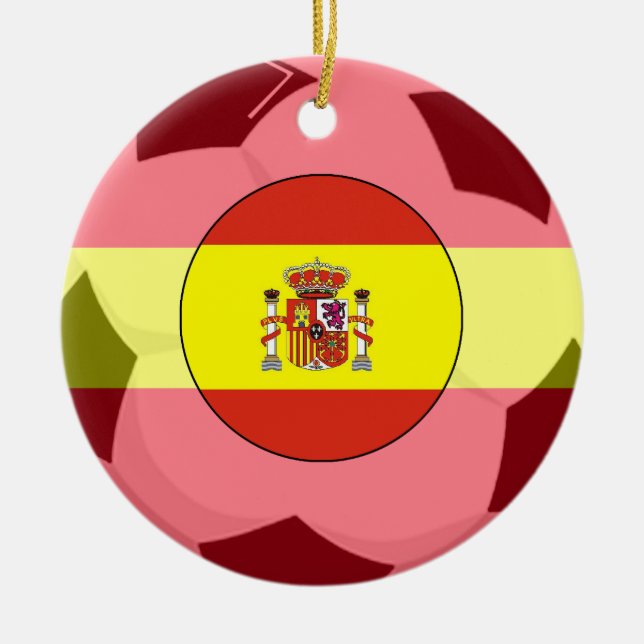 Ornamento De Cerâmica Campeonato Mundial de Futebol de 2010 - Espanha 2 (Frente)