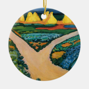 Ornamento De Cerâmica Campos de Legumes de August Macke, Arte Fino Vinta