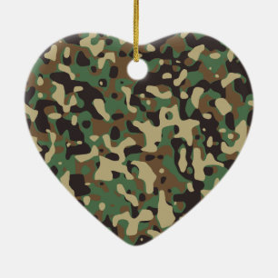 Ornamento De Cerâmica Camuflagem do exército