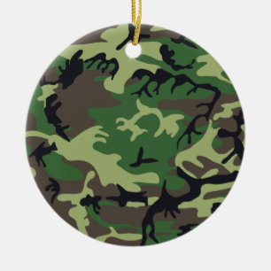 Ornamento De Cerâmica Camuflagem Militar