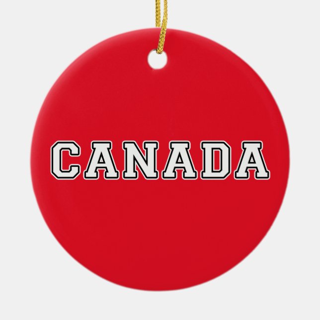 Ornamento De Cerâmica Canadá (Frente)