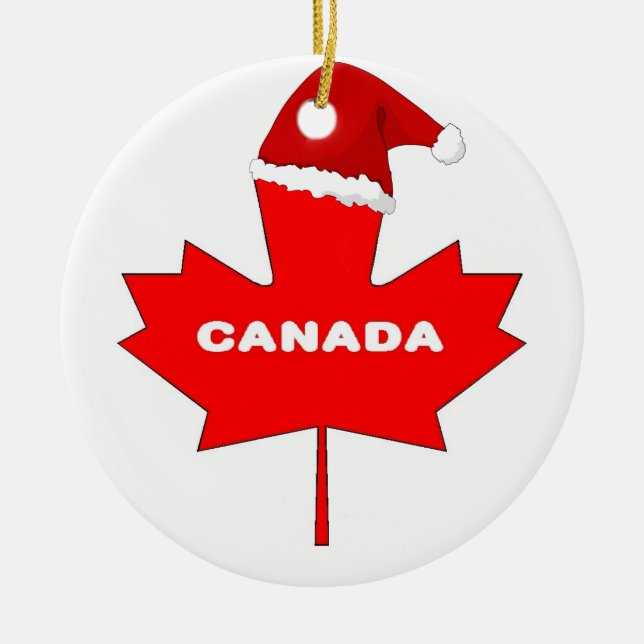 Ornamento De Cerâmica Canadá (Frente)