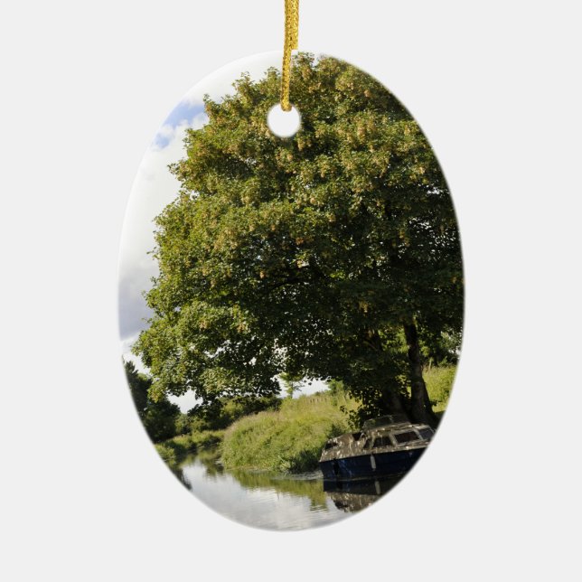 Ornamento De Cerâmica Canal Boats (Frente)