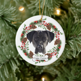 Ornamento De Cerâmica Canavieira Cão-Cão-Cão Personalizado Pet Ornament