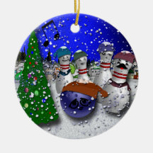 Canção de natal do Natal da boliche