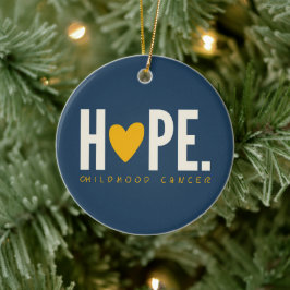 Ornamento De Cerâmica cancer de infância Ouro ESPERO Coração de ouro Via