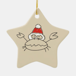 Ornamento De Cerâmica Cancer - Símbolo Zodíaco - Desenho Curto de Astrol