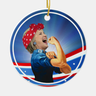 Ornamento De Cerâmica Candidato presidencial da ?a mulher de Hillary