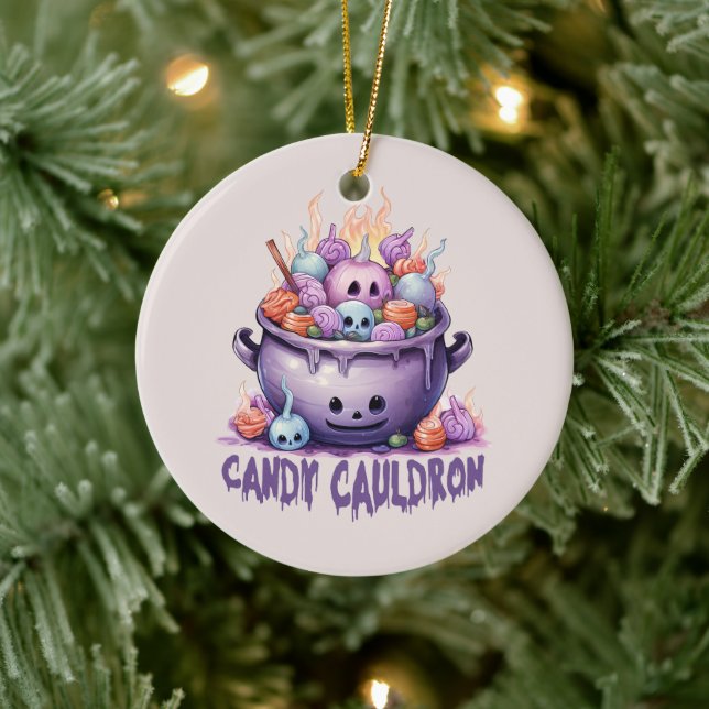 Ornamento De Cerâmica Candy Cauldron (Árvore)