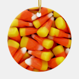 Ornamento De Cerâmica Candy Corn