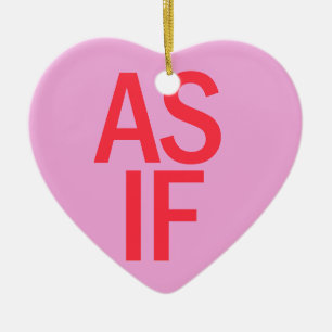 Ornamento De Cerâmica Candy Heart - AS IF