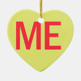 Ornamento De Cerâmica Candy Heart - ME