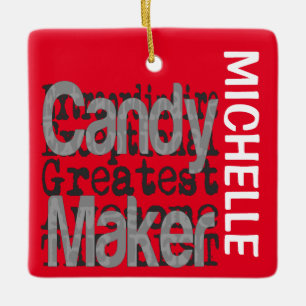 Ornamento De Cerâmica Candy Maker Extraordinaire PERSONALIZADO