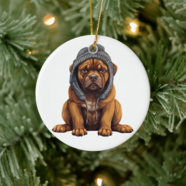 Ornamento De Cerâmica Cane Corso Personalizado - Arte de Cachorro