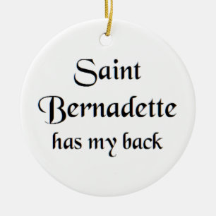 Ornamento De Cerâmica caneca de café santa bernadette