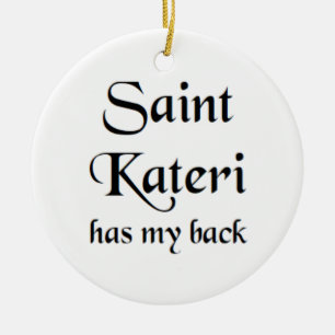 Ornamento De Cerâmica caneca de café santa Kateri