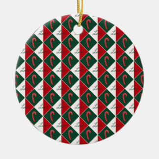 Ornamento De Cerâmica Canes de Amor e Doces