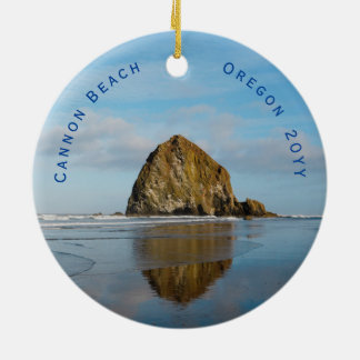 Ornamento De Cerâmica Cannon Beach Dated Christmas