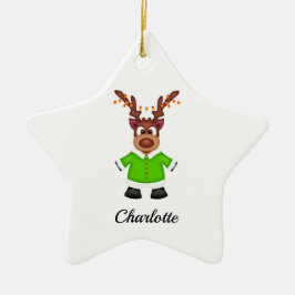 Ornamento De Cerâmica Cantora de Natal Festiva, Festiva, Custa Personali