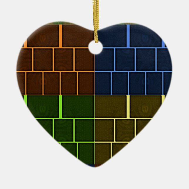 Ornamento De Cerâmica Canvas de parede (Frente)