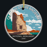 Ornamento De Cerâmica Canyons do Círculo Monumento Nacional dos Antigos<br><div class="desc">Canyons do vetor trabalho de arte dos Antigos. O parque protege uma paisagem importante do ponto de vista arqueológico localizada na região sudoeste do estado Americano do Colorado</div>