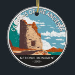 Ornamento De Cerâmica Canyons do Círculo Monumento Nacional dos Antigos<br><div class="desc">Canyons do vetor trabalho de arte dos Antigos. O parque protege uma paisagem importante do ponto de vista arqueológico localizada na região sudoeste do estado Americano do Colorado</div>
