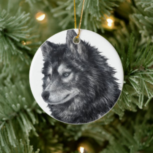 Ornamento De Cerâmica Cão Balto