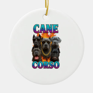 Ornamento De Cerâmica Cão Corso 