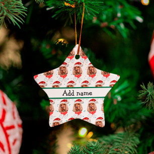 Ornamento De Cerâmica Cão da Raça Cocker Spaniel Inglês Natal