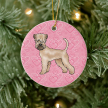 Cão Soft-Coated Wheaten Terrier Padrão de Coração 