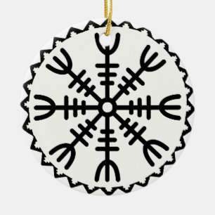 Ornamento De Cerâmica Capacete Viking do Terror