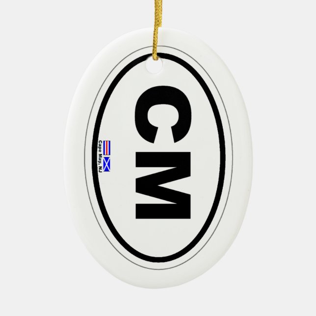 Ornamento De Cerâmica Cape May. (Frente)