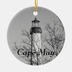 Ornamento De Cerâmica Cape May b/w claro