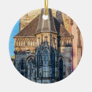 Ornamento De Cerâmica Capela da Câmara Municipal na Praça da Cidade An