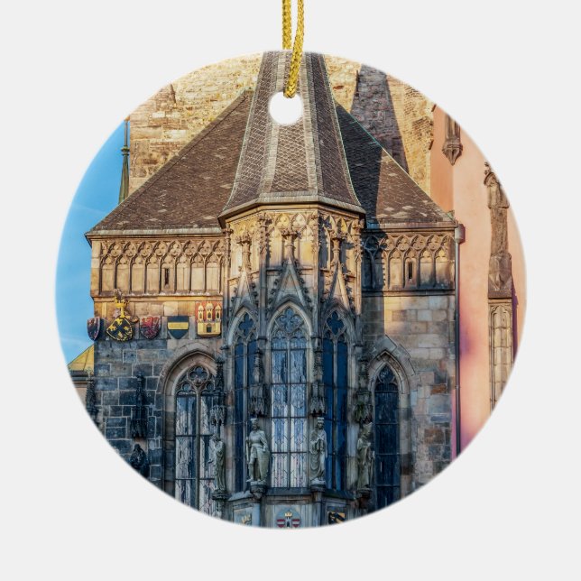 Ornamento De Cerâmica Capela da Câmara Municipal na Praça da Cidade Anti (Frente)