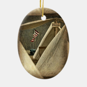 Ornamento De Cerâmica Capelão do exército