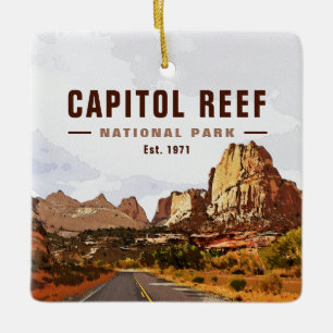 Ornamento De Cerâmica Capitol Reef National Park Catthedral Valley Loop