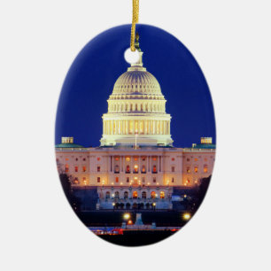 Ornamento De Cerâmica Capitólio dos Estados Unidos em Washington DC em D
