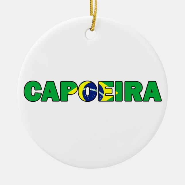 Ornamento De Cerâmica Capoeira (Frente)