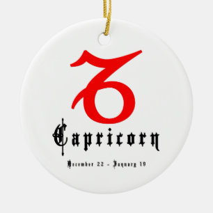 Ornamento De Cerâmica Capricórnio, 22 de dezembro - 19 de janeiro