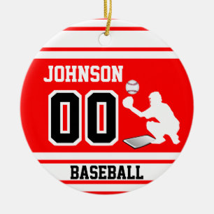 Ornamento De Cerâmica Captura de basebol Crie o seu