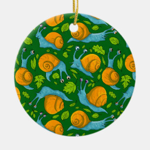 Ornamento De Cerâmica Caracóis de Verão