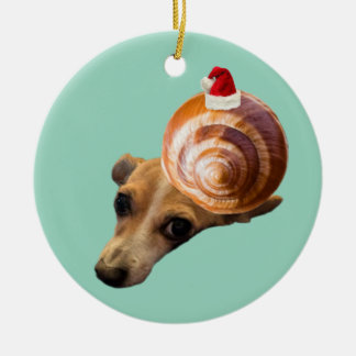 Ornamento De Cerâmica Caracol de feriado
