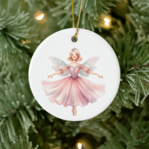 Ornamento De Cerâmica Caracteres Personalizados do Ballerina Nutcracker