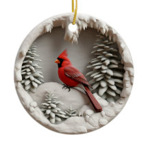 Cardeal na Wonderland de inverno