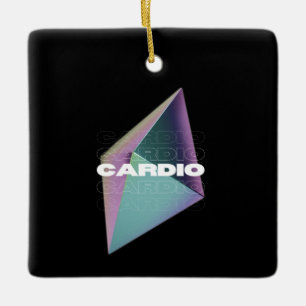 Ornamento De Cerâmica Cardio