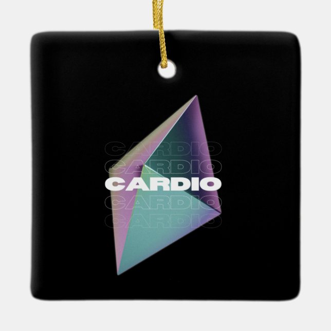 Ornamento De Cerâmica Cardio (Frente)