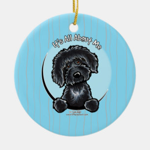 Ornamento De Cerâmica Caribe de Labradoodle IAAM